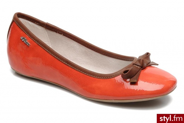 S.Oliver BALERINKI SUPLINA BY (Pomarańczowy) - Balerinki Buty Moda