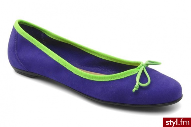 Valensi BALERINKI VEGA BY VALENSI (Fioletowy) - Balerinki Buty Moda