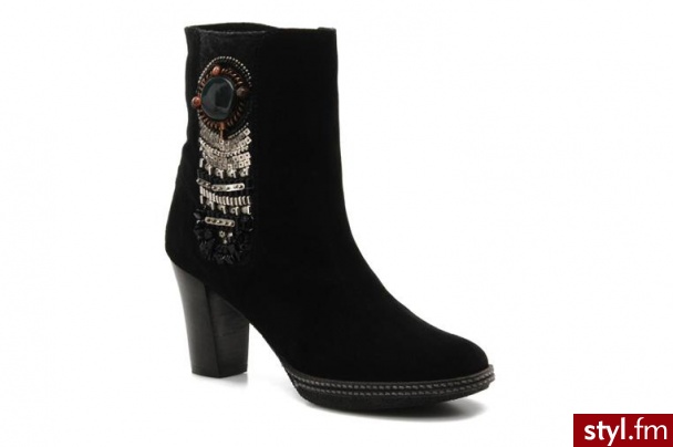 Derhy PÓŁBUTY I BOTKI JILL BY DERHY (Czarny) - Botki Buty Moda