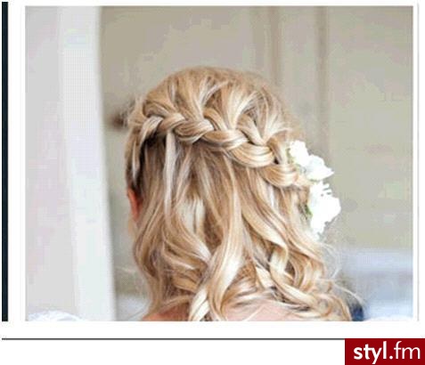 Blond Warkocze Kręcone Na co dzień Długie Fryzury
