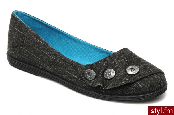 Blowfish Balerinki GARNETT by (Czarny) - Balerinki Buty Moda