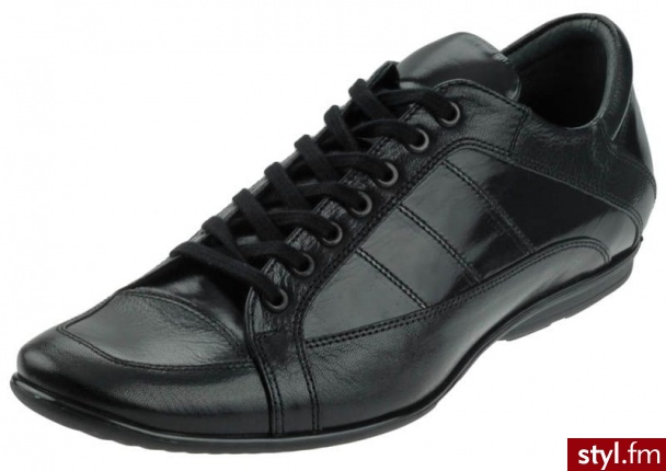 Domeno Półbuty 1240 Czarne N127 - Półbuty Buty Moda