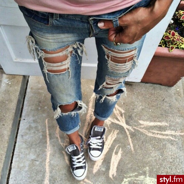 Jeansy Spodnie Moda