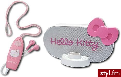Różowe mp3 z Hello Kity-super - Gadżety Inne Moda