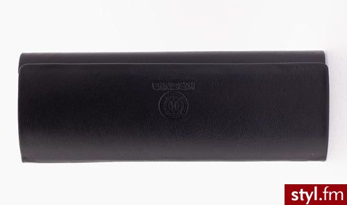 Krenig Etui na okulary Classic 12075 czarne czarny (12075 BL) - Portfele i etui Dodatki Moda