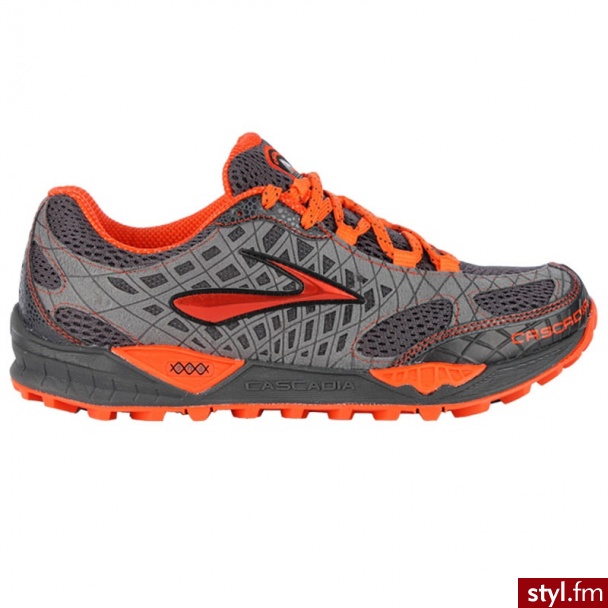 BROOKS buty CASCADIA 7 Sportowe Odcienie szarości i srebra - Sportowe Buty Moda