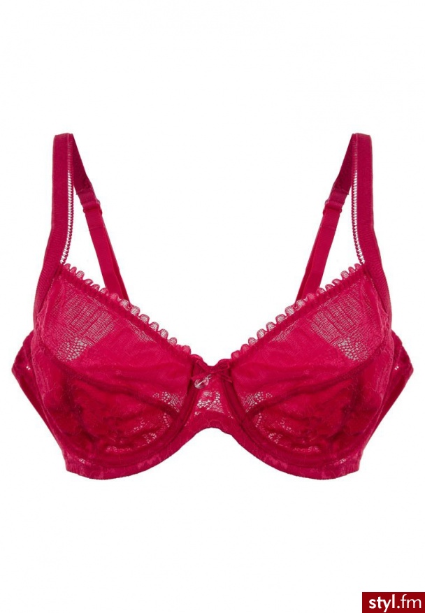 Triumph LOVELY DIVA Biustonosz z fiszbiną czerwony - Biustonosze Bielizna Moda