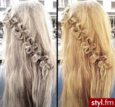 Blond Upięcie Proste Na co dzień Długie Fryzury