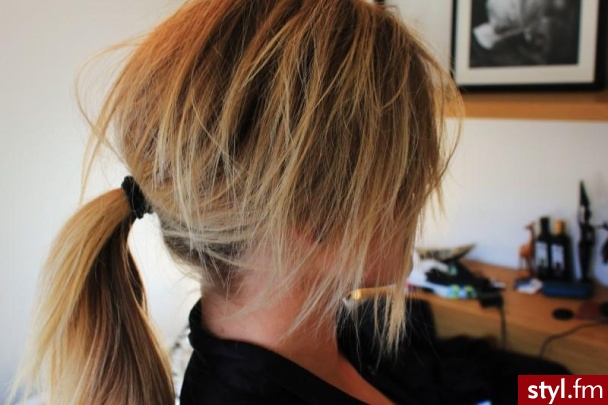 Blond Upięcie Proste z grzywką Na co dzień Średnie Fryzury