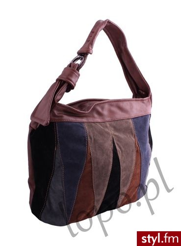 Ivan Collection Torebka damska marki Italy brąz (2109-B) - Torebki na co dzień Torebki Moda