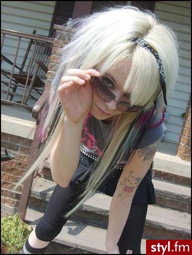 EMO Alternatywne Średnie Fryzury