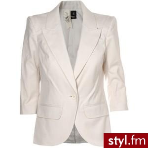 Bird by Juicy Couture Blazer Creme - Polyvore. Pobrano ze strony: http://www.polyvore.com/bird_juicy_couture_blazer_creme/thing?id=15639780 - Pozostałe Ciuchy Moda
