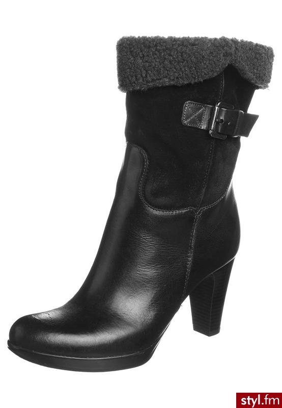 Taupage Botki czarny - Botki Buty Moda