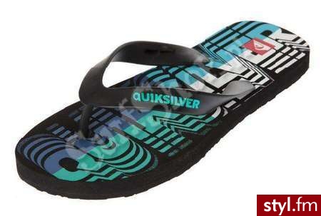 Quiksilver Klapki 2011 Seismic 40 Black Męskie - Klapki Buty Moda