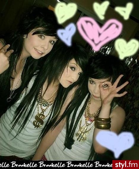 EMO Alternatywne Średnie Fryzury