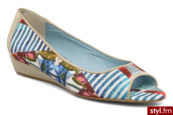 Desigual BALERINKI KAILANI BY DESIGUAL (Niebieski) - Balerinki Buty Moda