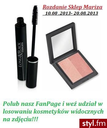 Zapraszam na rozdanie:
http://www.facebook.com/mariza.es24 - Makijaże