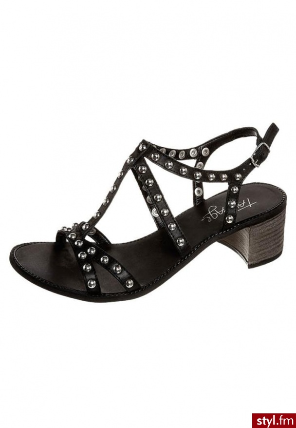 Taupage Sandały czarny (9542) - Sandały Buty Moda