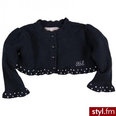 BOBOLI Bolerko kolor marine niebieski - Bolerka Okrycia Moda
