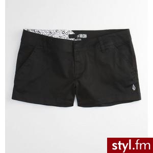 Volcom Shorts - Womens - Cheeky Black Short - Polyvore. Pobrano ze strony: http://www.polyvore.com/volcom_shorts_womens_cheeky_black/thing?id=15679983 - Pozostałe Ciuchy Moda