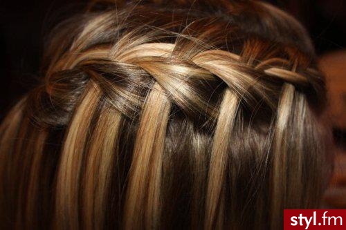 Blond Warkocze Proste Na co dzień Długie Fryzury