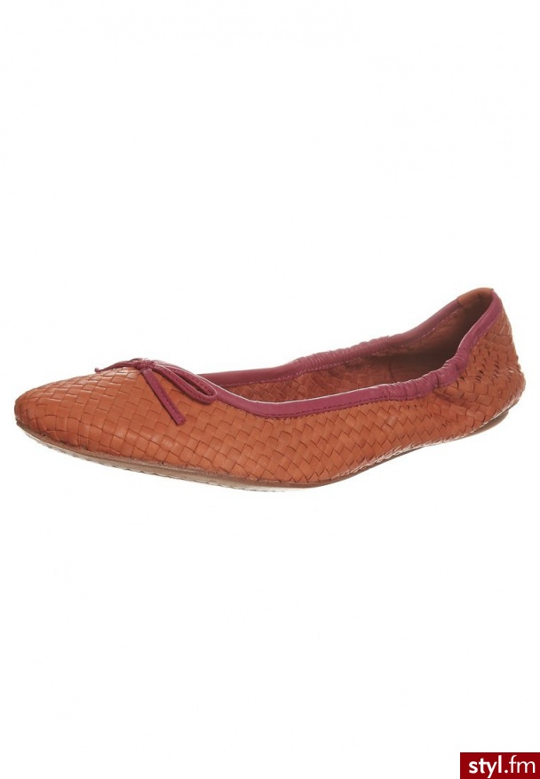 Dragon CAPRI Baleriny pomarańczowy - Balerinki Buty Moda