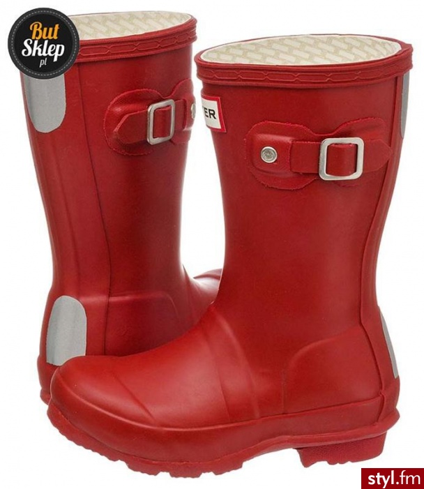 HUNTER BUTY ORIGINAL KIDS RED (W23500) - Kalosze Buty Moda