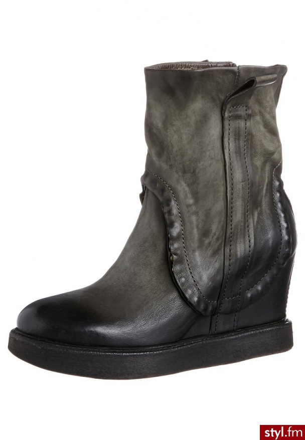 AirStep Botki na koturnie brązowy (746202-8510) - Botki Buty Moda