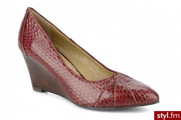 Georgia Rose CZÓŁENKA HOBA BY GEORGIA ROSE (Bordowy) - Czółenka Buty Moda