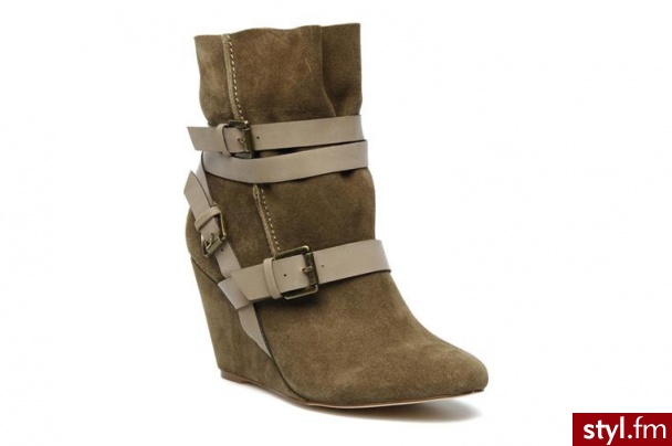 Chocolate Schubar PÓŁBUTY I BOTKI GIS BY 57794khaki - Botki Buty Moda