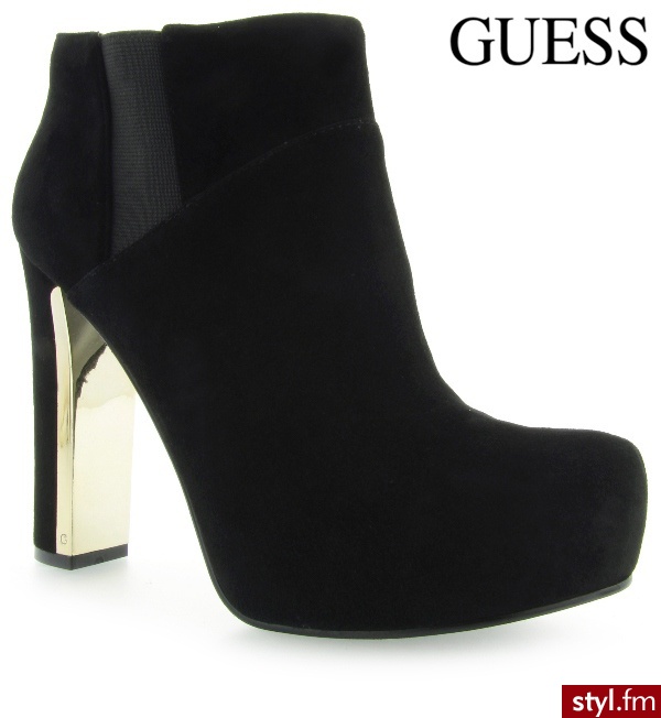 Guess CORELINE SHOOTIE ANKLE BOOT BLACK - Botki Buty Moda
