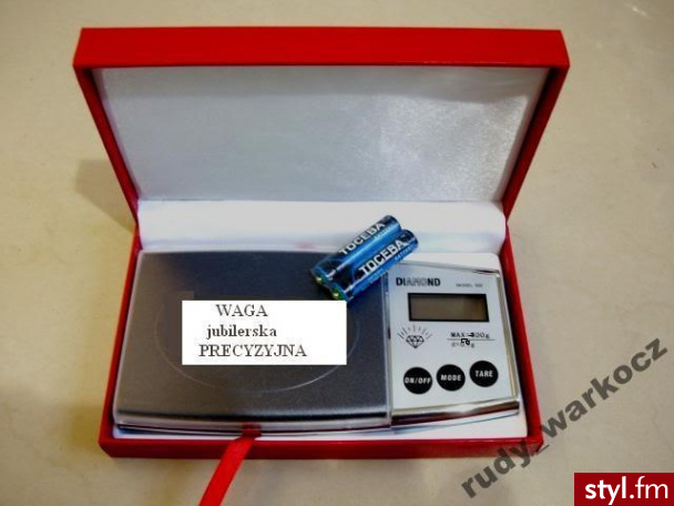ETUI Waga jubilerska KIESZONKOWA 200g 0.01 g - Portfele i etui Dodatki Moda