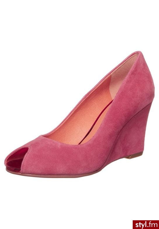 Carma Shoes Szpilki Peep Toe różowy (13019) - Szpilki Buty Moda