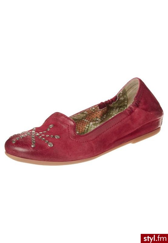 MJUS Baleriny czerwony - Balerinki Buty Moda