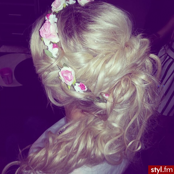 Blond Upięcie Kręcone Ślubne Długie Fryzury