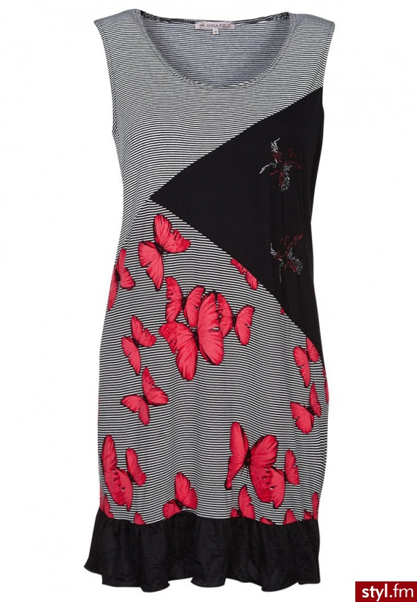 Anna Field Sukienka z dżerseju czarny 5516G5663dress - Pozostałe Sukienki Moda
