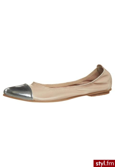 Taupage Baleriny beżowy - Balerinki Buty Moda