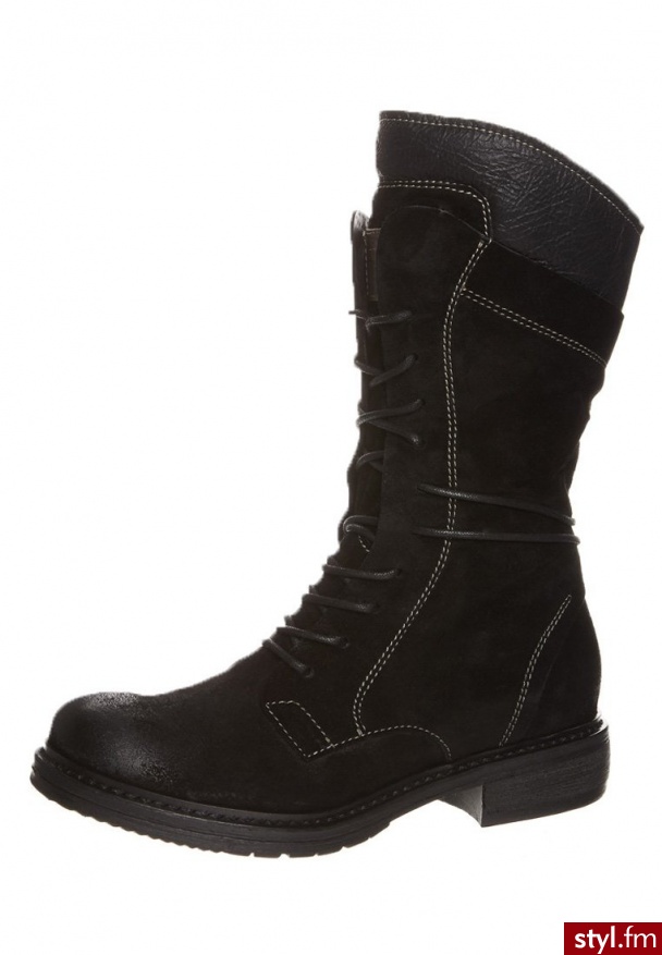 Manas Design Botki sznurowane czarny (132D1918EHY) - Botki Buty Moda