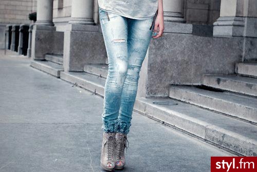 Jeansy Spodnie Moda