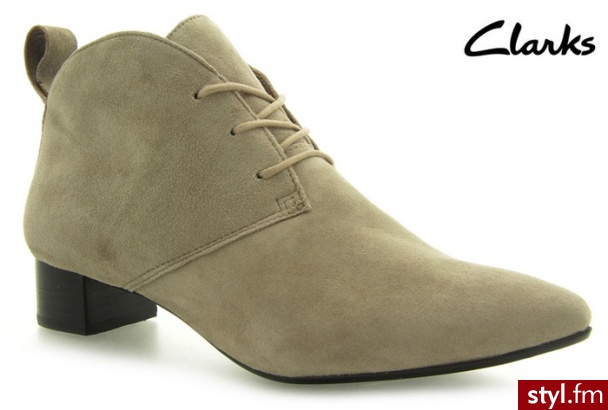 Clarks LULWORTH BEACH MUSHROOM SUEDE - Botki Buty Moda