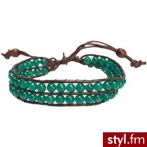 Zad Stone Leather Pull Tie Bracelet - Polyvore. Pobrano ze strony: http://www.polyvore.com/zad_stone_leather_pull_tie/thing?id=15103641 - Pozostałe Dodatki Moda