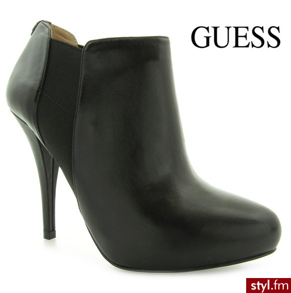 Guess CARDEN SHOOTIE ANKLE BOOT BLACK - Botki Buty Moda
