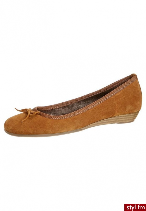 Pier One Baleriny brązowy (4504) - Balerinki Buty Moda