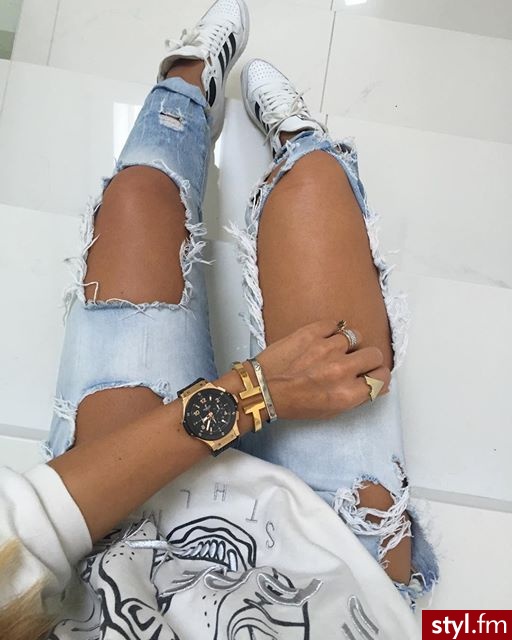 Jeansy Spodnie Moda