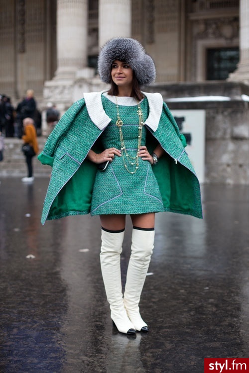 HAUTE COUTURE STREET STYLE: SPRING 2013 - Pozostałe Sukienki Moda