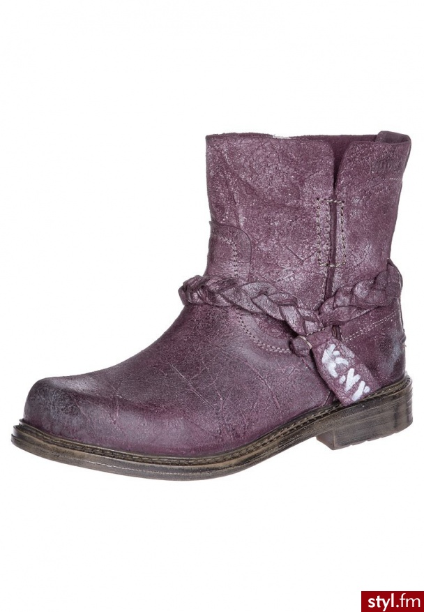 Yellow Cab HOOKED Botki kowbojki i motocyklowe lilia (Y26037) - Botki Buty Moda