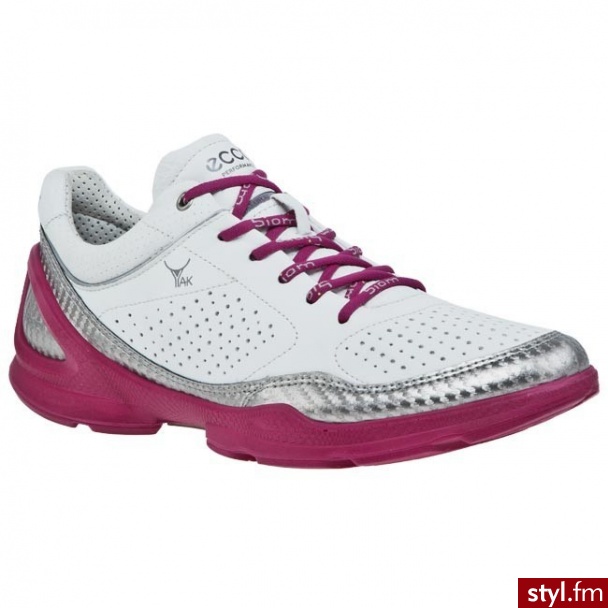 ECCO Półbuty Biom Evo Racer 80250357939 Silver Metallic/White/Fuchsia - Półbuty Buty Moda