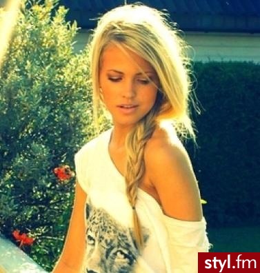 Blond Warkocze Proste Na co dzień Długie Fryzury