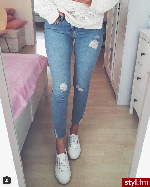 Jeansy Spodnie Moda
