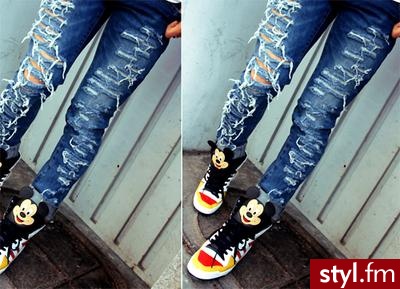 Jeansy Spodnie Moda